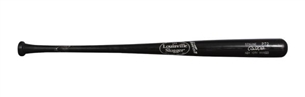 2012 Derek Jeter Game Used Bat (cracked) With Jeter Signed LOA